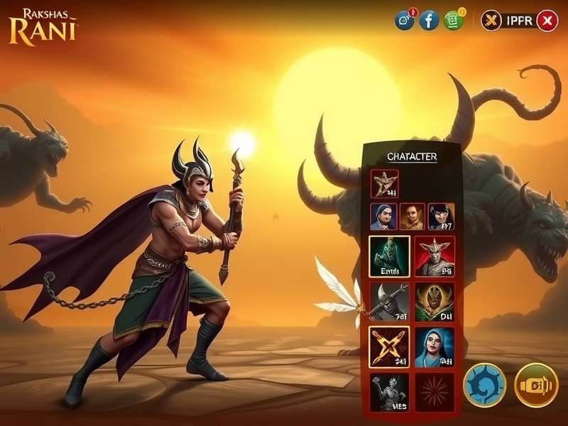 Rakshas Rani character customization screen